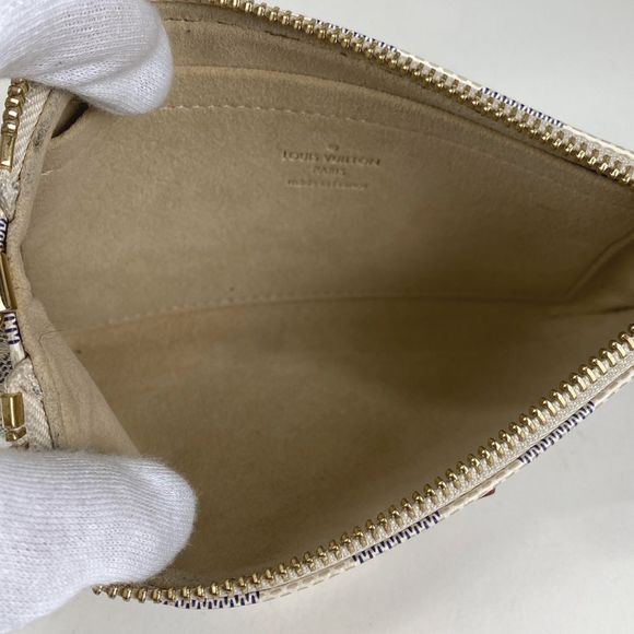 Pochette Mila Cosmetics Accessory Pouch Damier Azur White MM - Picture 3 of 3